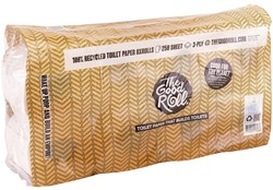 The Good Roll toiletpapier B2B 100% recycled 54000 3lgs. 250 vel Pak 8x8 rol