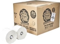 The Good Roll toiletpapier B2B doprol 100% recycled 15000 2lgs. 100m. Doos 27 rol