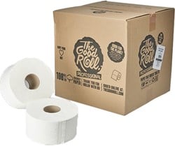 The Good Roll toiletpapier B2B jumbo maxi 100% recycled 16100 2lgs. 380m. Doos 8 rol