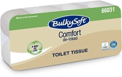 BulkySoft toiletpapier wit Comfort de-inked tissue 66031 3lgs. 250vel Pak 9x8 rol