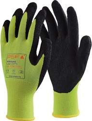 PsP Allround Lite latex handschoenen geel/zwart 10-125