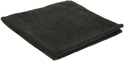 Microvezeldoek zwart 40x40cm 350g/m²  ^ Pak 5 stuks
