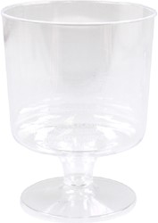 Depa wijnglas op voet 170ml, PS, transparant 600856 Doos 48 stuks