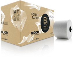 BlackSatino toiletpapier JT3 Original hoogwit 2 lgs 313830 doprol 100M. Doos 24 rol