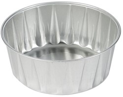 Pluspack bakje rond aluminium 176ml diam.93mm Doos 18x100 stuks