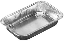 Pluspack schaal aluminium 380ml rechthoek full curl 178x115x30mm Doos 13x100st.