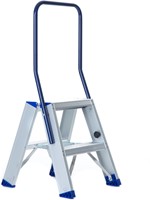 Eurostairs dubbele trap 2x2 treden Max. stahoogte 50cm