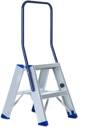 Eurostairs dubbele trap 2x2 treden Max. stahoogte 50cm