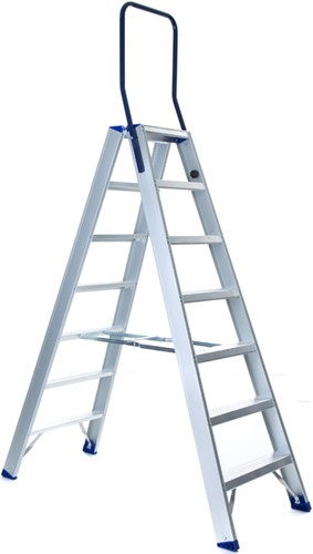 Eurostairs dubbele trap 2x7 treden Max. stahoogte 175cm