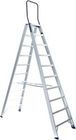 Eurostairs dubbele trap 2x10 treden Max. stahoogte 250cm