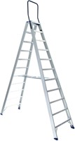 Eurostairs dubbele trap 2x11 treden Max. stahoogte 275cm