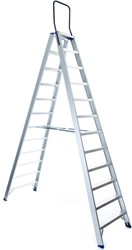 Eurostairs dubbele trap 2x12 treden Max. stahoogte 300cm