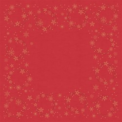 Dunicel napperon Star Shine Red 200867 84x84cm Doos 5x20 stuks
