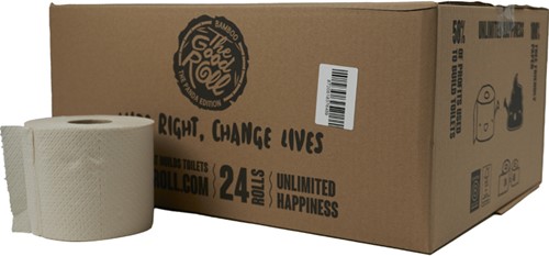 The Good Roll toiletpapier Panda bamboe naked ES-NPA24-2 2lgs. 300 vel. Doos 24 rol