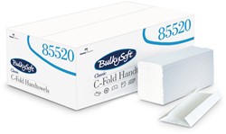 BulkySoft Classic handdoek C-vouw wit 85520 2lgs. 23x31cm Doos 20x153st