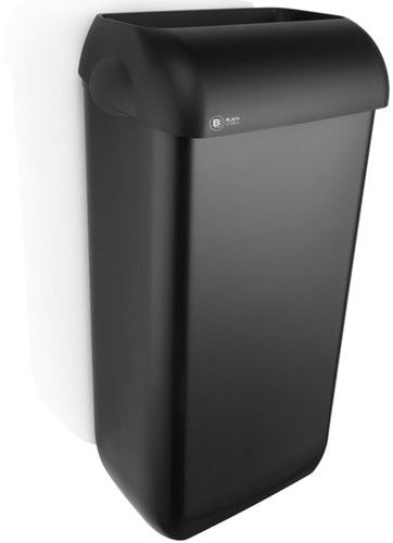 Black Satino afvalbak 23L zwart 331830