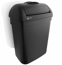 Black Satino dameshygienebox Mini 8L zwart 332170