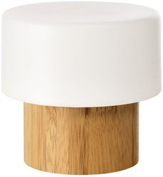 Duni LED lamp sister Bamboe 186425 110x110mm Doos 4 stuks