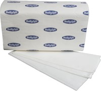 BulkySoft Premium handdoek Z-vouw 2lgs cellulose wit83470 24x20,5cm. Doos 25x150 st.-2