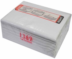 Vendor IQ handdoekcassette katoen wit 1369M ^ non woven Doos 6x38m