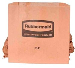 Rubbermaid afvalzakjes papier bruin.200x235x1 ^ 6141 Doos 250 stuks