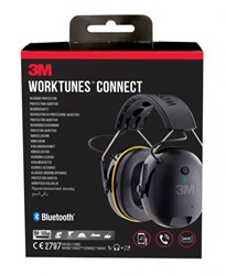3M Worktunes oorkap 90543EC1 Zwart, bluetooth met hoofdband SNR 31 dB(A)