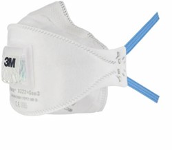 3M fijnstofmasker FFP2 inclusief ventiel 9322+Gen3 Pak 10 stuks