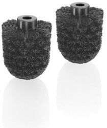 Black Satino toiletborstelkop Losse borstelkop zwart 332150 Doos 2 stuks