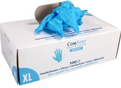 ComFort handschoenen 3,5gr. Nitril poedervrij Mt:XL blauw Box 100 stuks