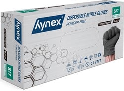 Hynex Strong nitril handschoenen zwart 5 gram