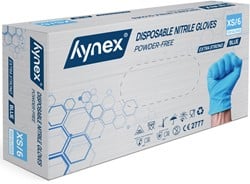 Hynex Strong nitril handschoenen blauw 5 gram