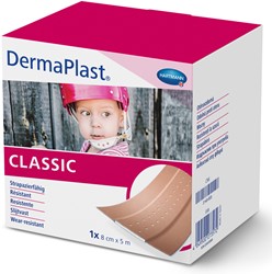 DermaPlast Wondpleister CLASSIC 8 cm. ^ Dispenser 5m.