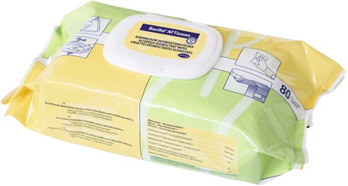 Bacillol AF desinfectiedoekjes Doos 6 x flow-pack 80 stuks^