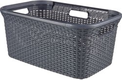 Curver Style wasmand 45L. Antraciet, kunststof ^ 59,2x28x27cm