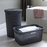 Curver Style wasmand 45L. Antraciet, kunststof ^ 59,2x28x27cm-2