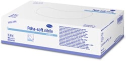 Peha-soft nitrile Handschoenen Blauw, lange manchet XS^ Dispenser 100 stuks
