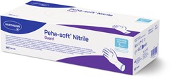 Peha-soft nitrile Handschoenen Blauw, lange manchet S^ Dispenser 100 stuks