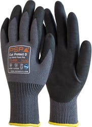PsP handschoenen 15-400 Mt:8, grijs/zwart,nitril foam Allround