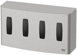 CMT Swoosh Quattro dispenser RVS T.b.v. wegwerphandschoenen 11.9x54.6x30.8cm. Horizontaal