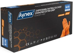 Hynex Diamond ExtraGrip nitril handschoenen oranje