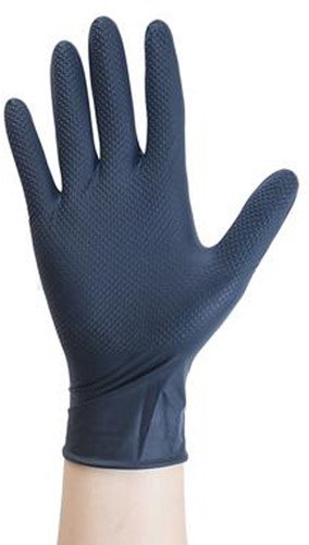 Hynex Diamond ExtraGrip nitril handschoenen zwart-2