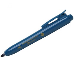 Detectamet permanent marker Blauwe inkt, kogel punt  ^ Met drukknop detecteerbaar