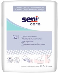 Seni Care washandjes A50 zonder folie Pak 50 stuks