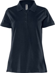 Acode poloshirt dames 1723 PIQ Mt: L marine HEAVY korte mouwen