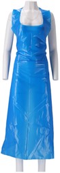CMT Wegwerp schort op rol 50my,PE,blauw,geruwd,150x90cm Doos 4x50 stuks