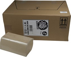 The Good Roll handdoekpapier Z/V-vouw,bamboe.21x23cm. 99000 2lgs. Doos 20x200 stuks