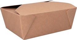 Depa maaltijdbox kraft./PP 171x140x65mm 600778 Doos 4x50 stuks