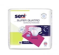 Seni Super Quatro medium A10 incontinentieslips met plakstrips Pak 10 stuks