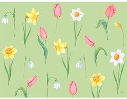 Duni placemat papier Spring Melody 210188 ^ 30x40cm Doos 4x250 stuks
