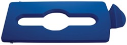 Rubbermaid deksel papier blauw t.b.v. Slim Jim^